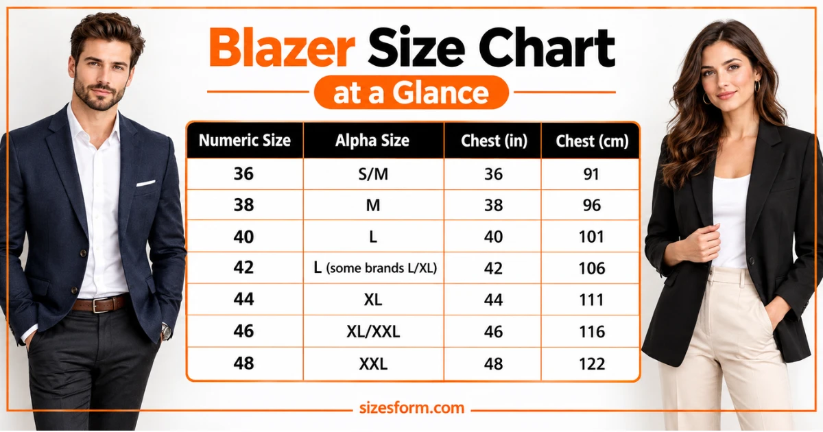 blazer-size-chart