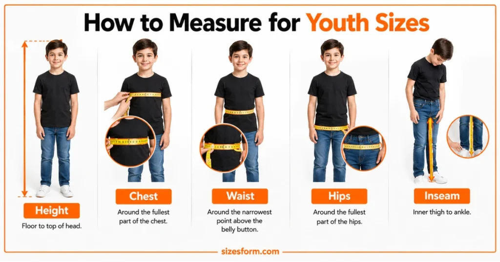 How to Measure for Youth Sizes