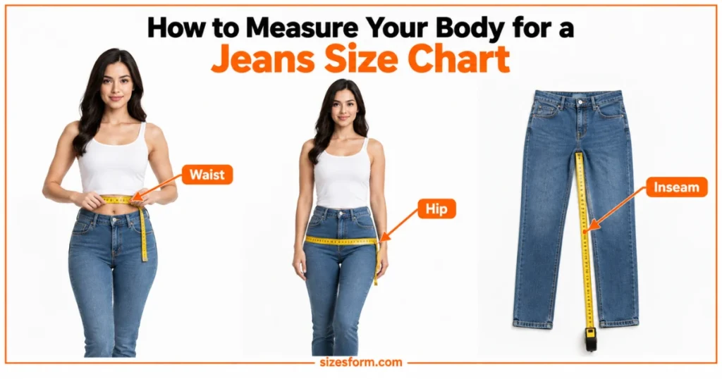 How to Measure Women's Jeans Size