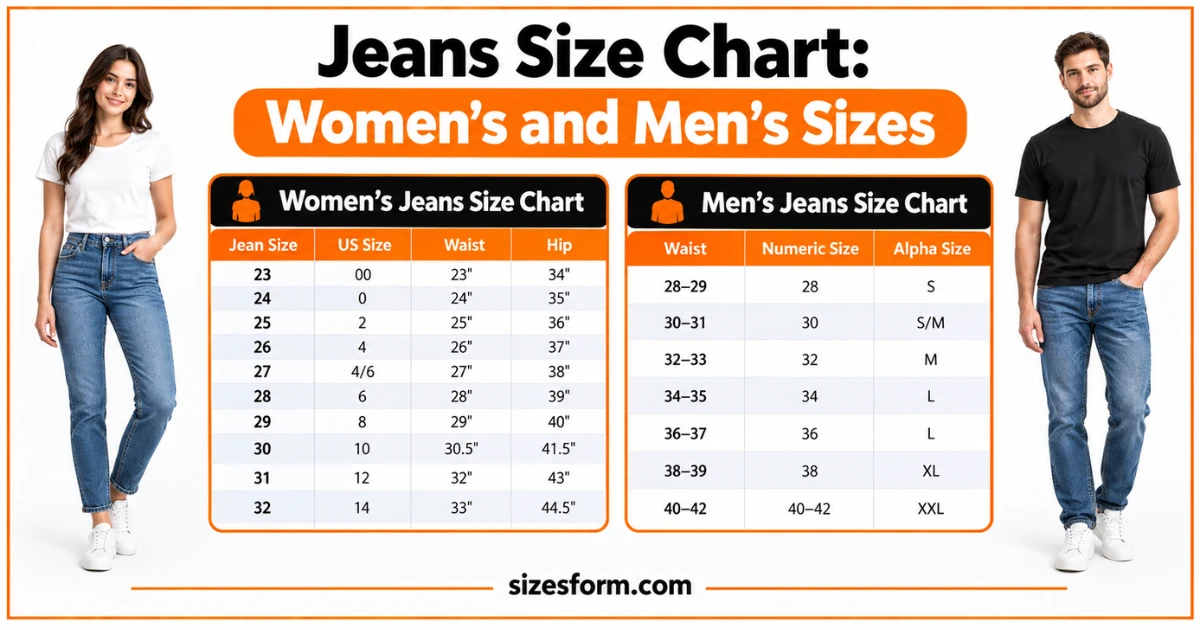 Jeans Size Chart