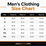 Men's Clothing Size Chart