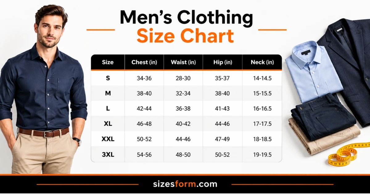 Men's Clothing Size Chart