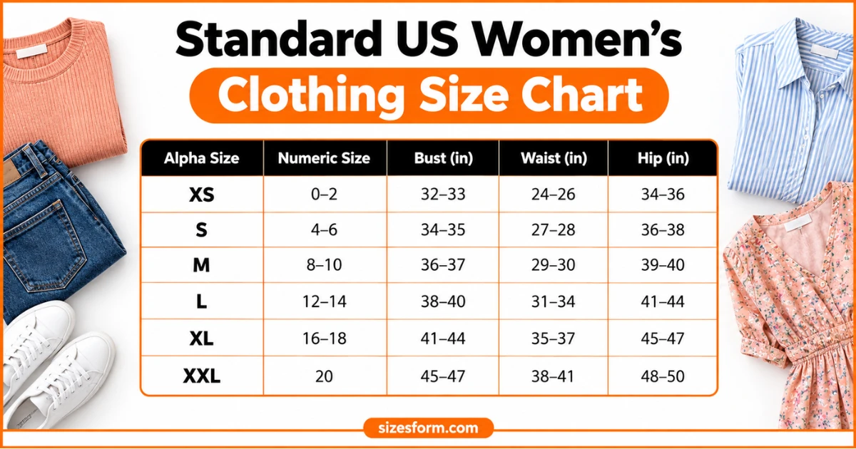 Women's Clothing Size Chart