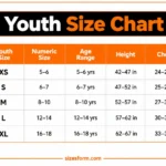 Youth Size Chart for Boys & Girls: All Sizes XS Through XL Youth Size Chart