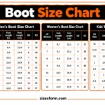 Boot Size Chart