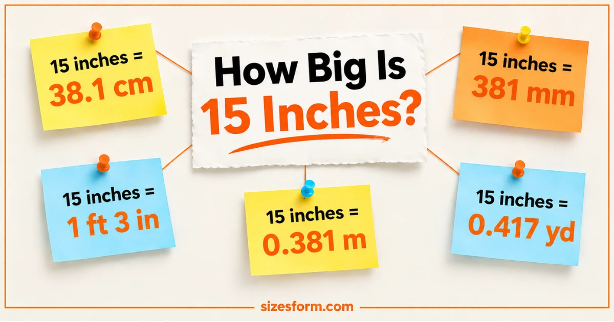 How Big Is 15 Inches