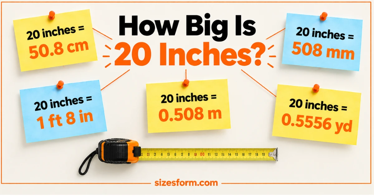 How Big Is 20 Inches