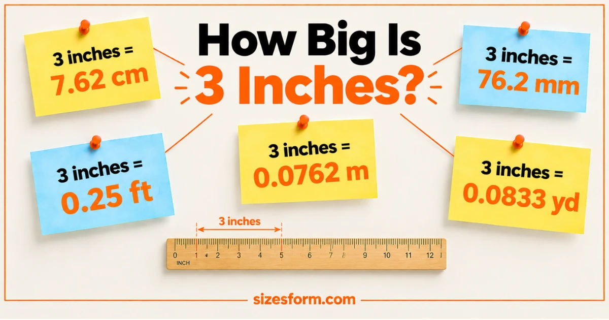 How Big Is 3 Inches