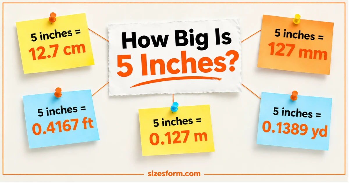 How Big Is 5 Inches