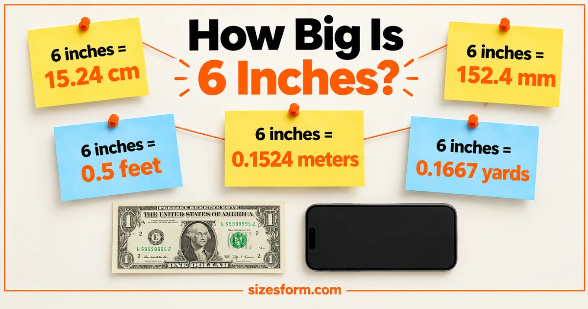 How Big Is 6 Inches