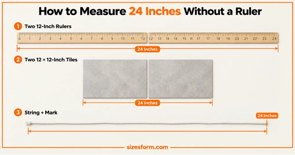 How to Measure 24 Inches Without a Ruler