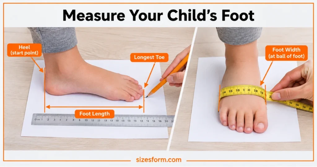 How to Measure Your Child's Foot