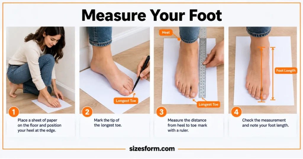 How to Measure Your Foot at Home