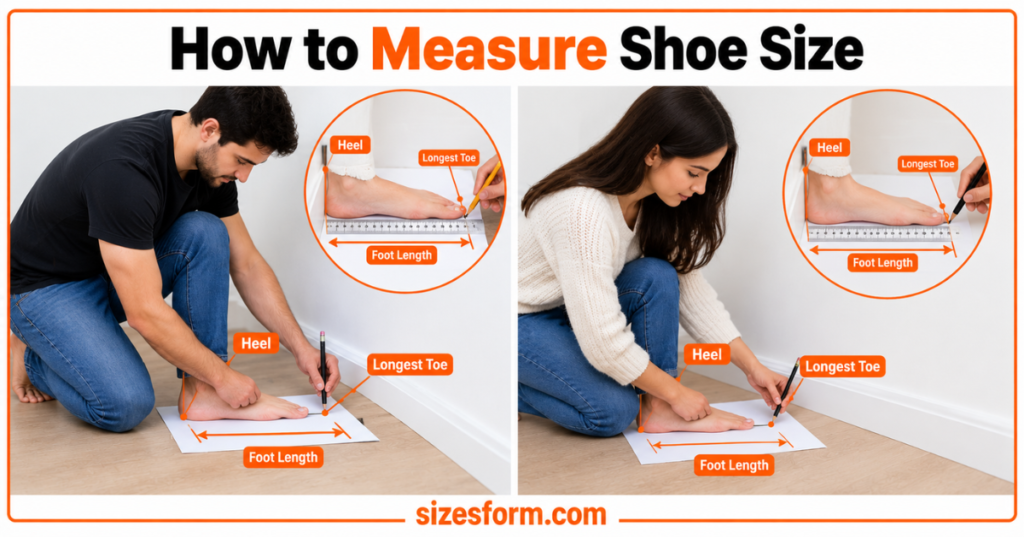 How To Measure Your Shoe Size