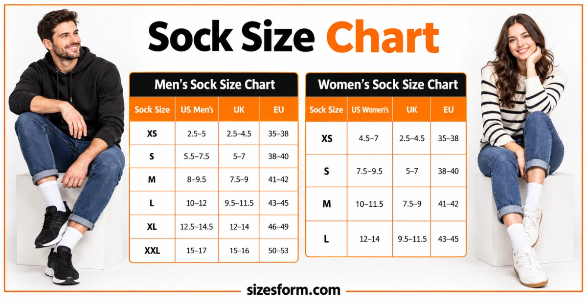 Sock Size Chart